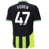 Maglia ufficiale Manchester City Foden 47 Trasferta 2024-25 per Bambino